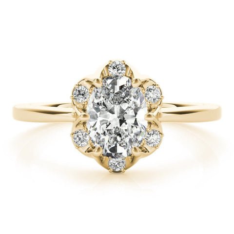 Sakcon Jewelers Ring Corinne Moissanite/Diamond Engagement Ring