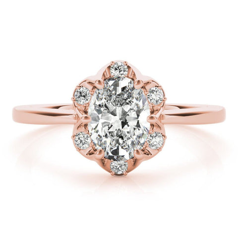 Sakcon Jewelers Ring Corinne Moissanite/Diamond Engagement Ring