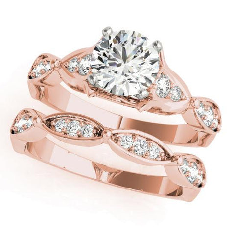 Sakcon Jewelers Ring Dakota Diamond and Moissanite Engagement Ring