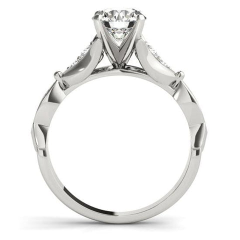 Sakcon Jewelers Ring Dakota Diamond and Moissanite Engagement Ring