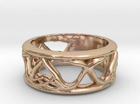 Sakcon Jewelers Ring Deer Antler Ring Antlered Ring Hunting Ring 8mm