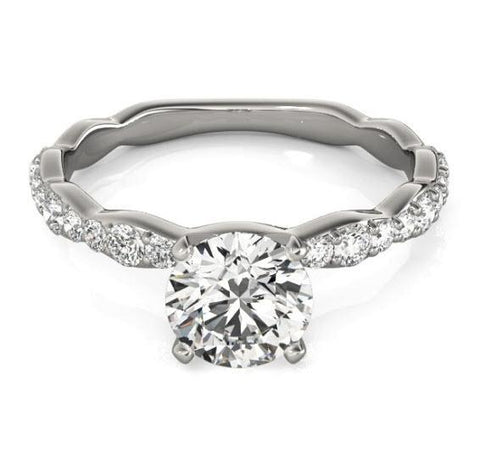 Sakcon Jewelers Ring Platinum Autumn Diamond Engagement Ring