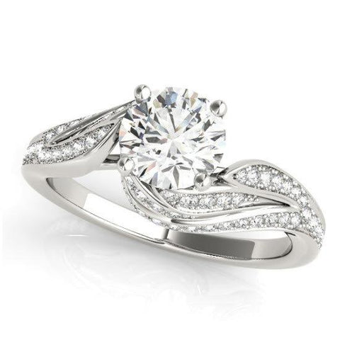 Sakcon Jewelers Ring Sterling/CZ Cindy  Moissanite Engagement Ring