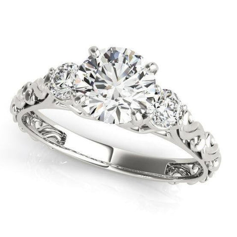Sakcon Jewelers Ring Sterling Silver/CZ Anais Moissanite/Lab-Created Engagement Ring