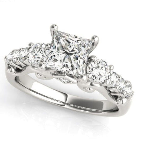 Sakcon Jewelers Ring Sterling SIlver/CZ Antasia Diamond Engagement Ring