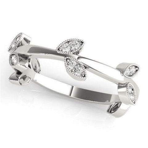 Sakcon Jewelers Ring Sterling Silver/CZ Cambria .13ctw Stackable Ring