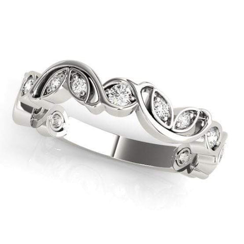 Sakcon Jewelers Ring Sterling Silver/CZ Candida .25ctw Stackable Ring
