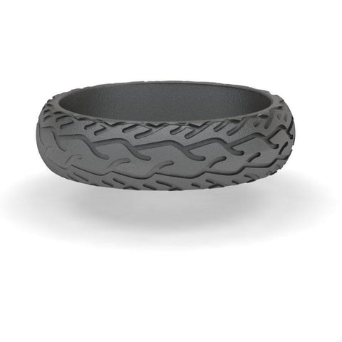Sakcon Jewelers Ring Titanium Street Bike 3-6mm Motocycle Tire Tread Ring